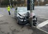 Accident in Pitesti! Un autoturism marca BMW, implicat! Vitezomanul suporta consecintele