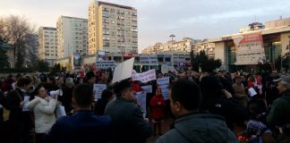 GALERIE Foto. Alaturi de familiile indoliate! Mamicile au mers cu copiii la PROTEST