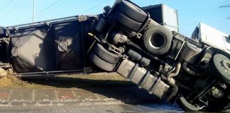 Abia și-l cumpărase! Și-a distrus TIR-ul, într-un accident pe A1