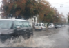 Foto. O strada IMPORTANTA a Pitestiului a fost INUNDATA! Trafic ingreunat