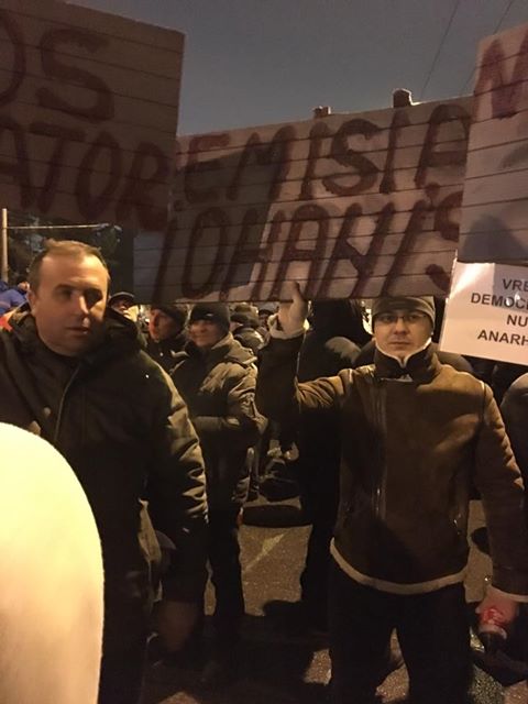 dorin marasoiu la protest cotroceni