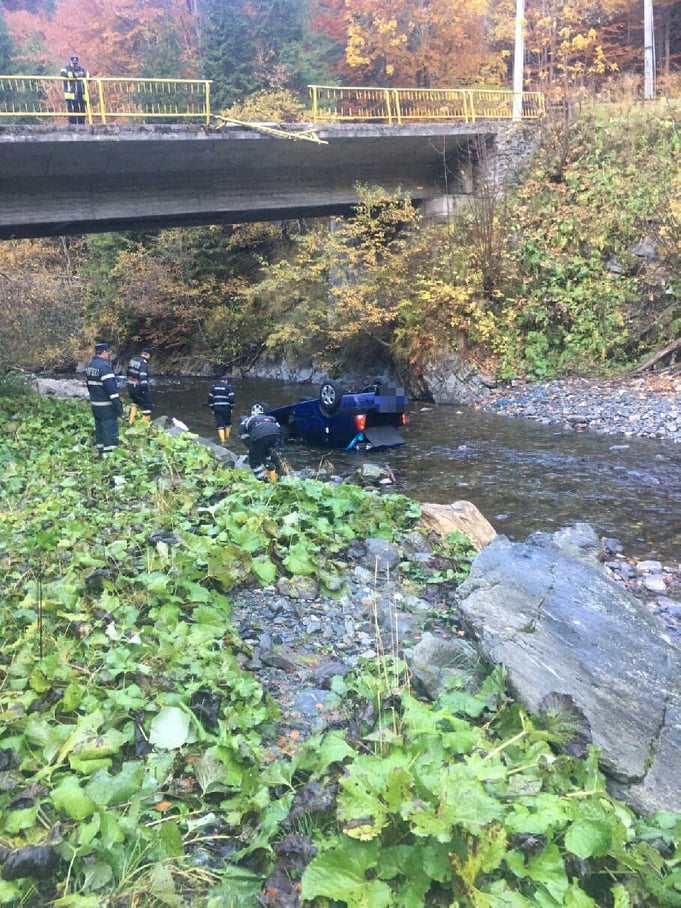 accident cazut in rapa
