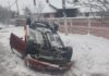 Soferita la spital! S-a RASTURNAT cu masina