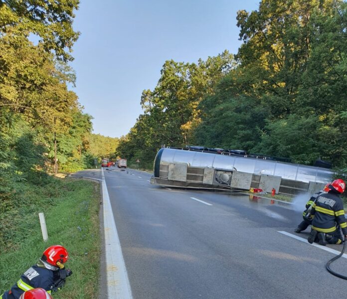 accident, cisterna rasturnata (2)