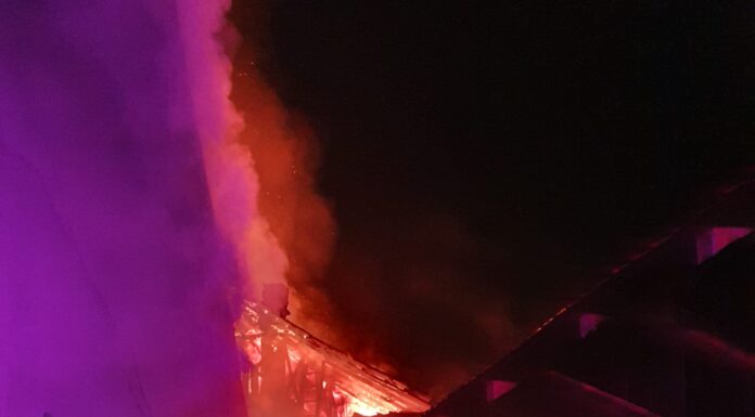 Doua case si anexele invecinate, IN FLACARI, noaptea trecuta!