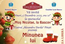 „Moș Nicolae, la Bascov” – spectacolul care aduce minunea iernii