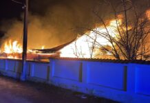 Argeș: Incendiu devastator la o gospodărie! Flăcările, la un pas să cuprindă o a doua locuință