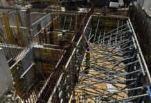 Progres pe șantierul viitorului Laborator de Radioterapie de la Spitalul Județean Pitești