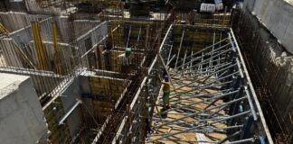 Progres pe șantierul viitorului Laborator de Radioterapie de la Spitalul Județean Pitești