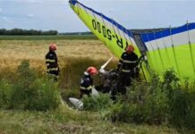 Aterizare forțată în Argeș: pilotul unui motodeltaplan, preluat de SMURD cu traumatisme la cap și față